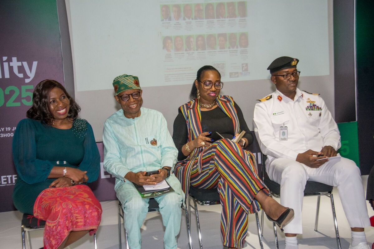 Panelists on stage at the Premium Times Employability Summit